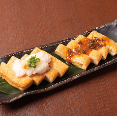 新潟・栃尾の油揚げ（味噌・おろし）