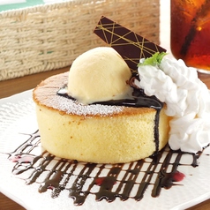 ふんわーりホットケーキ　アイス＆チョコレートソース　レギュラー