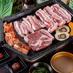豚肉の3種盛り合わせ　
