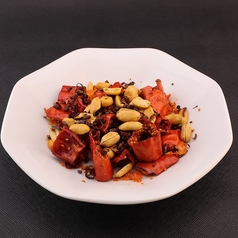 ピーナッツの辛子揚げ