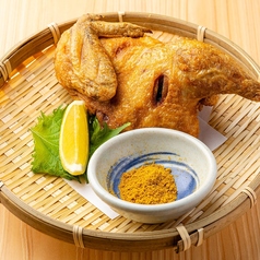 丸鶏の半身揚げ