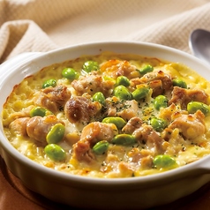 チキンと枝豆のチーズクリームドリア