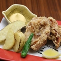 料理メニュー写真&nbsp;地鶏唐揚げポテトフライ付き