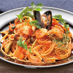 シーフードトマトスパゲッティ