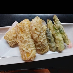 とうもろこしと旬の野菜天ぷら