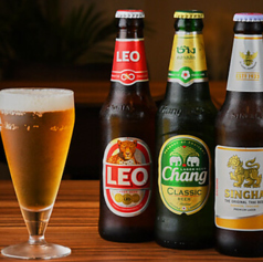 タイビール、タイのお茶、カクテルも豊富