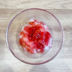 いちごのデラックスふわふわかき氷