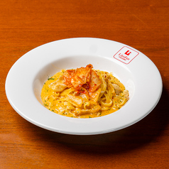 【クリームソース】豚肉とキムチのカルボナーラ合わせ