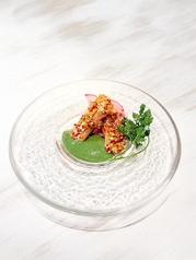 七つ森サーモンのあられ焼き