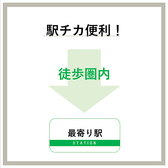 当店は「最寄り駅」から徒歩2分！お仕事帰りや、お買い物のついでにも立ち寄りやすい便利なロケーションです。待ち合わせや解散にも便利なので、お集まりの際にもぜひご利用ください。皆様のお越しを心よりお待ちしております！