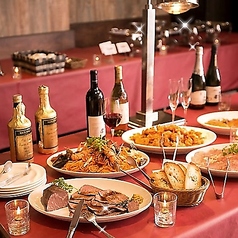 【3時間飲み放題付き】お肉2種盛り＆デザートなど全6品＆３H飲み放題　⇒5,500円（税込）