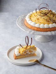 APPLE & SWEET POTATO MONT BLANC TART<りんごとさつま芋のモンブランタルト>
