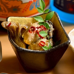 牡蠣と舞茸のEXVオイル漬け