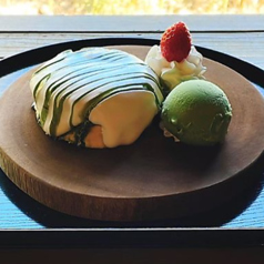 抹茶スフレパンケーキ