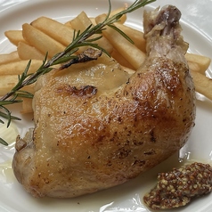 骨付き鶏モモ肉のコンフィ