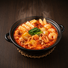 韓国風味のキムチ鍋