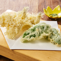 キス・ピーマンの天ぷら盛り合わせ