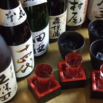 プレミアム焼酎、日本酒も取り揃えております。