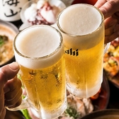 当日利用可能な2時間飲み放題プラン!生ビール・ハイボール・サワーなど豊富なドリンクを楽しめる2時間飲み放題コースをご用意しております。通常プランからプレミアムなプランまで、シーンに合わせてお選びいただけます。日本酒や焼酎など料理に合うお酒も準備しておりますので、ぜひお食事に合わせてご利用ください。