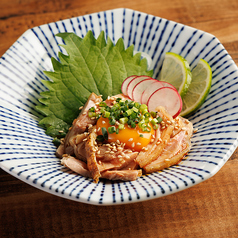 地鶏のたたきユッケ