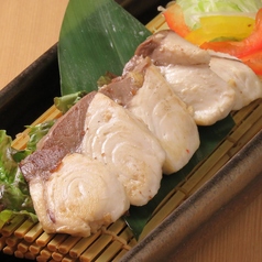 ぶりの藁焼き　塩とポン酢で
