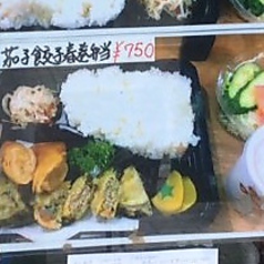 茄子餃子春巻弁当