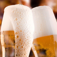 定番から変わり種まで揃う飲み放題プランは、ビール・ハイボール・カクテル・ワインなど充実の品揃え！