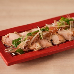 炭炙りもも肉の薬味ポン酢