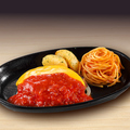 料理メニュー写真 【牛100%】イタリアン宮ハンバーグ 180g　　ガーリックトマトソース付