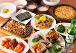 ハヌリ自慢の【新鮮カンジャンケジャン＋本格韓国料理７品】が堪能できるコース。