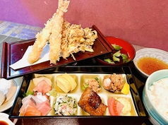 むら松笑店 寿司と天ぷらとのおすすめランチ1