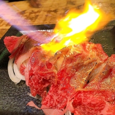 黒毛和牛イチボの炙り・塩ポン酢