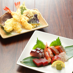 刺身と天ぷらセット★刺身５種盛り＋天ぷら６種盛り