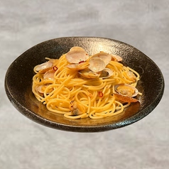浅利と季節野菜のペペロンチーノ