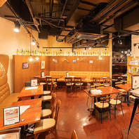 様々なシーンに対応する多彩な席をご用意しています！