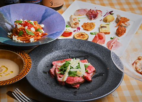 様々な経歴を持つシェフが自信を持って提供するイタリアンを、ゆっくりと寛げる空間で