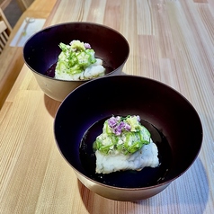 鱧　オクラ　碗物