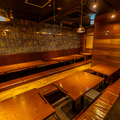 店内奥の掘りごたつ席は最大30名様程度までご利用可能です。名古屋駅周辺での宴会・飲み会・歓送迎会におすすめです。