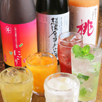 九州素材を使用した果実酒も充実◎ハイボールやカクテル、サワーなどお好みの飲み方でどうぞ！