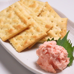 明太クリームチーズ&クラッカー