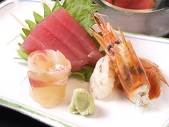 刺身三点盛り