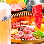 キレとコクのアサヒスーパードライ生ビールが319円(税込)!焼肉と共においしい乾杯をお楽しみください