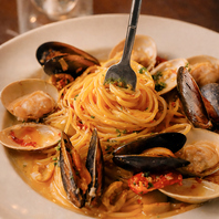 旨みたっぷり、最後まで楽しめる自慢のパスタ！