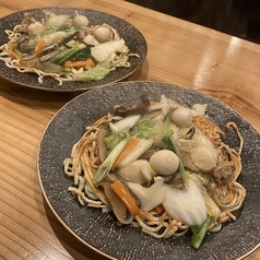 鶏のあんかけ焼きそば