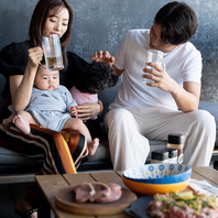 小さなお子様連れ歓迎！テラスはペット同伴もOK
