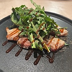 自家製パンチェッタのグリルとセルバチコ