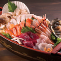 料理メニュー写真&nbsp;刺身の船盛り
