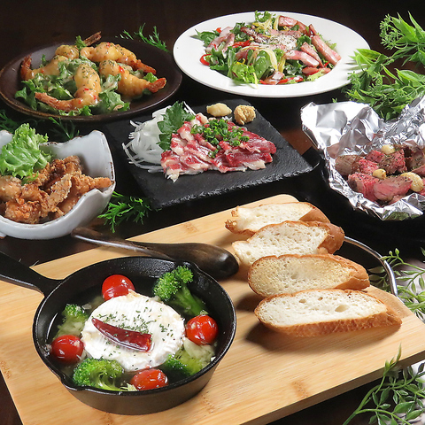 座敷あり◎肉・アヒージョ・鉄板料理等≪創作料理≫が光る居酒屋◆宴会や女子会に