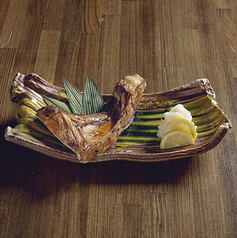 ブリカマの塩焼き