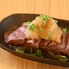 牛ハツのタタキ